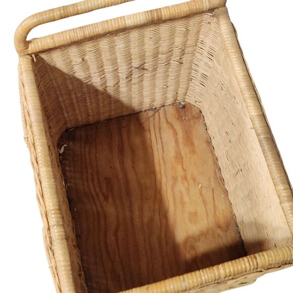 Vintage Rattan Wicker Elephant Trunk Storage Chest Basket Baby Nursery - Picture 8 of 11